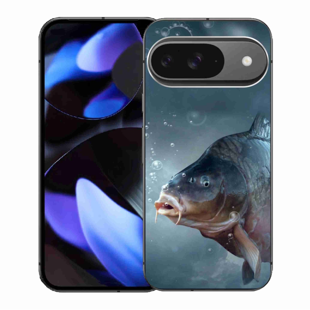 Gél borítás mmCase a Google Pixel 9/9 Pro számára - ponty és buborékok