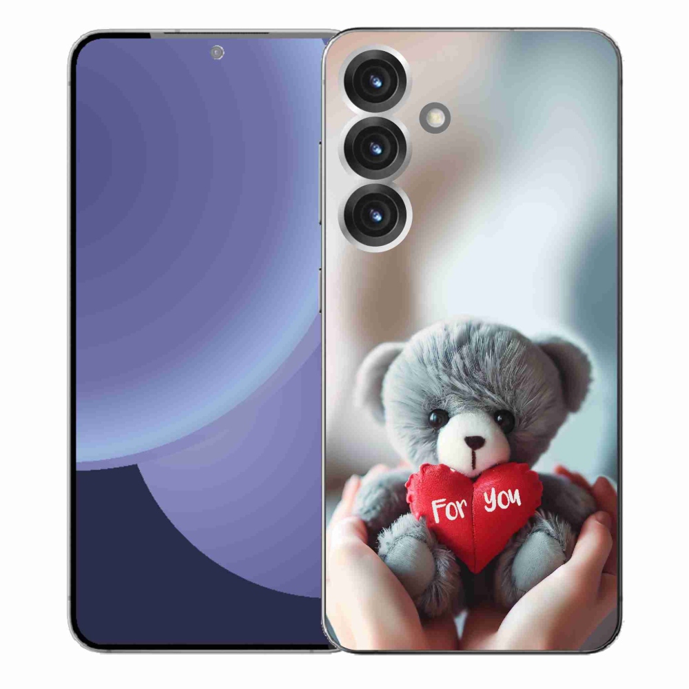 Gél borítás mmCase Samsung Galaxy S25+ készülékhez - mackó a szerelmesek számára