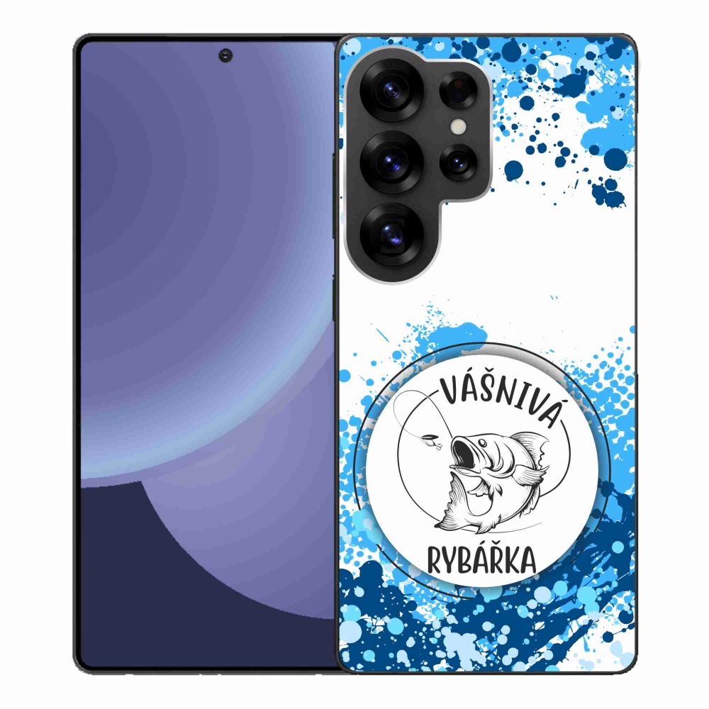 Gél borító mmCase Samsung Galaxy S25 Ultra - szenvedélyes halásznő fehér háttérrel