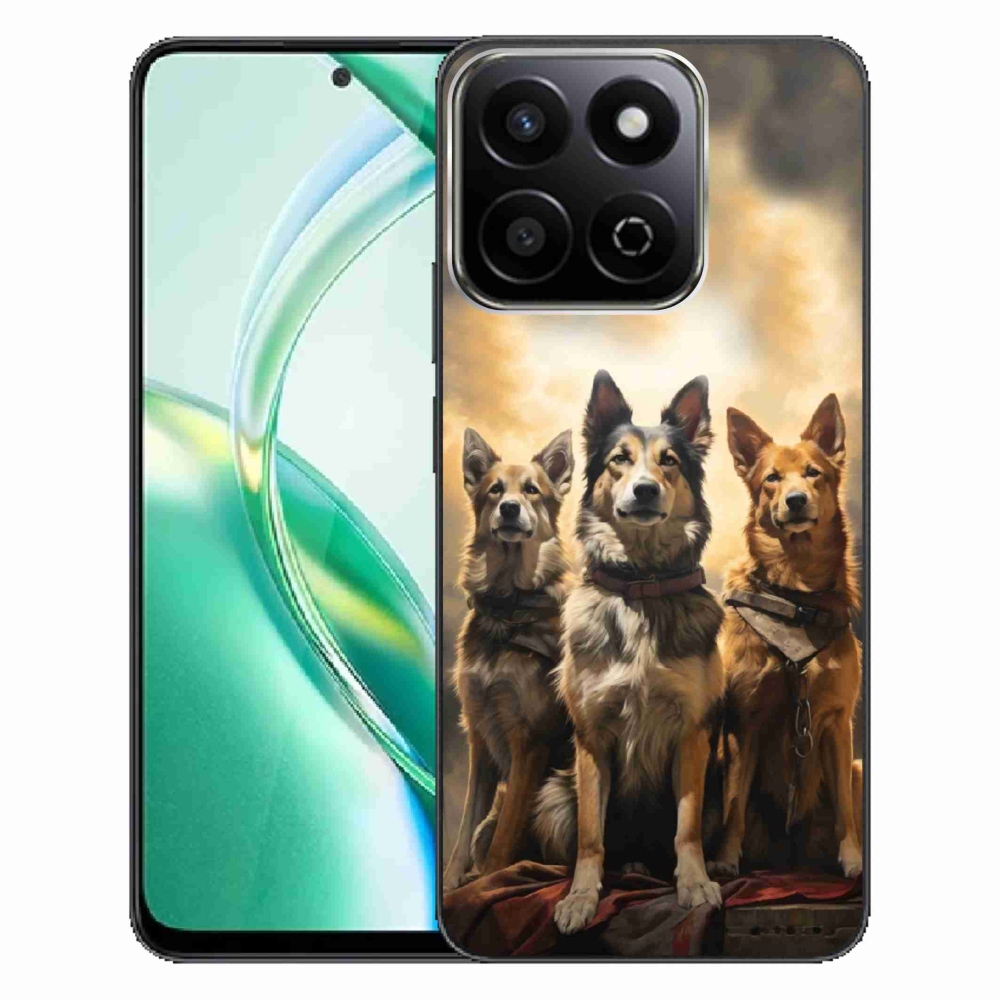 Zselés borítás mmCase a Honor 200 Smart 5G készülékhez - három kutya