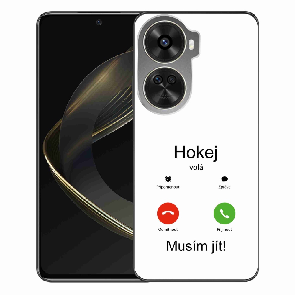 Gél borítás mmCase a Huawei Nova 12 SE-n - hoki hívások fehér háttérrel