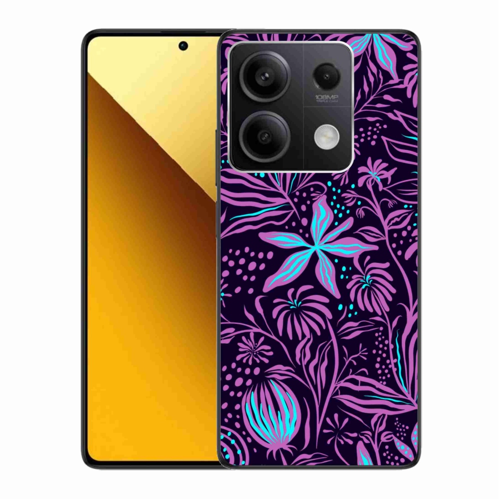 Gél borító mmCase a Xiaomi Redmi Note 13 5G számára - virágok 2