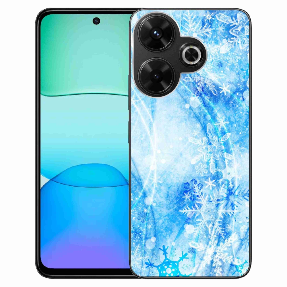 Gél borítás mmCase a Xiaomi Redmi 13 4G/Poco M6 4G - hópelyhekhez