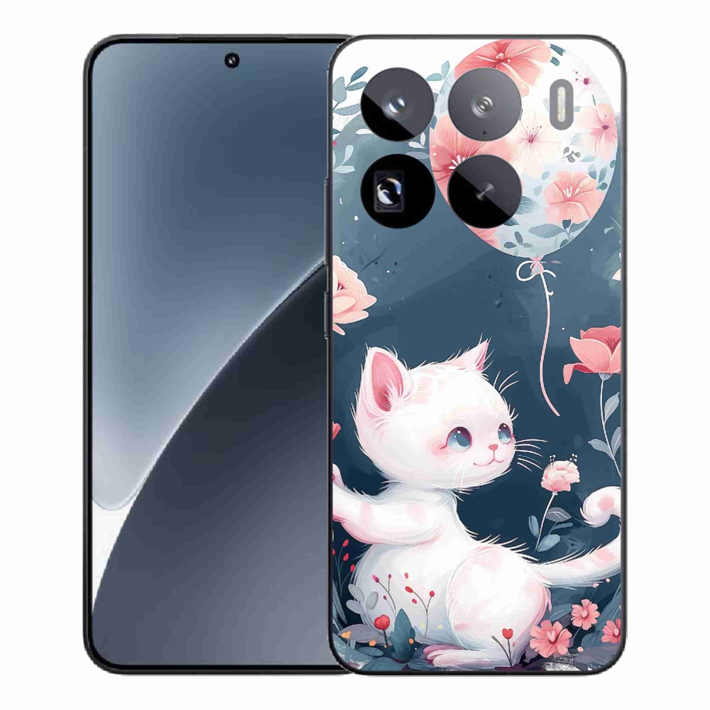 Gél borítás mmCase a Xiaomi 15 Pro-hoz - cica lufival