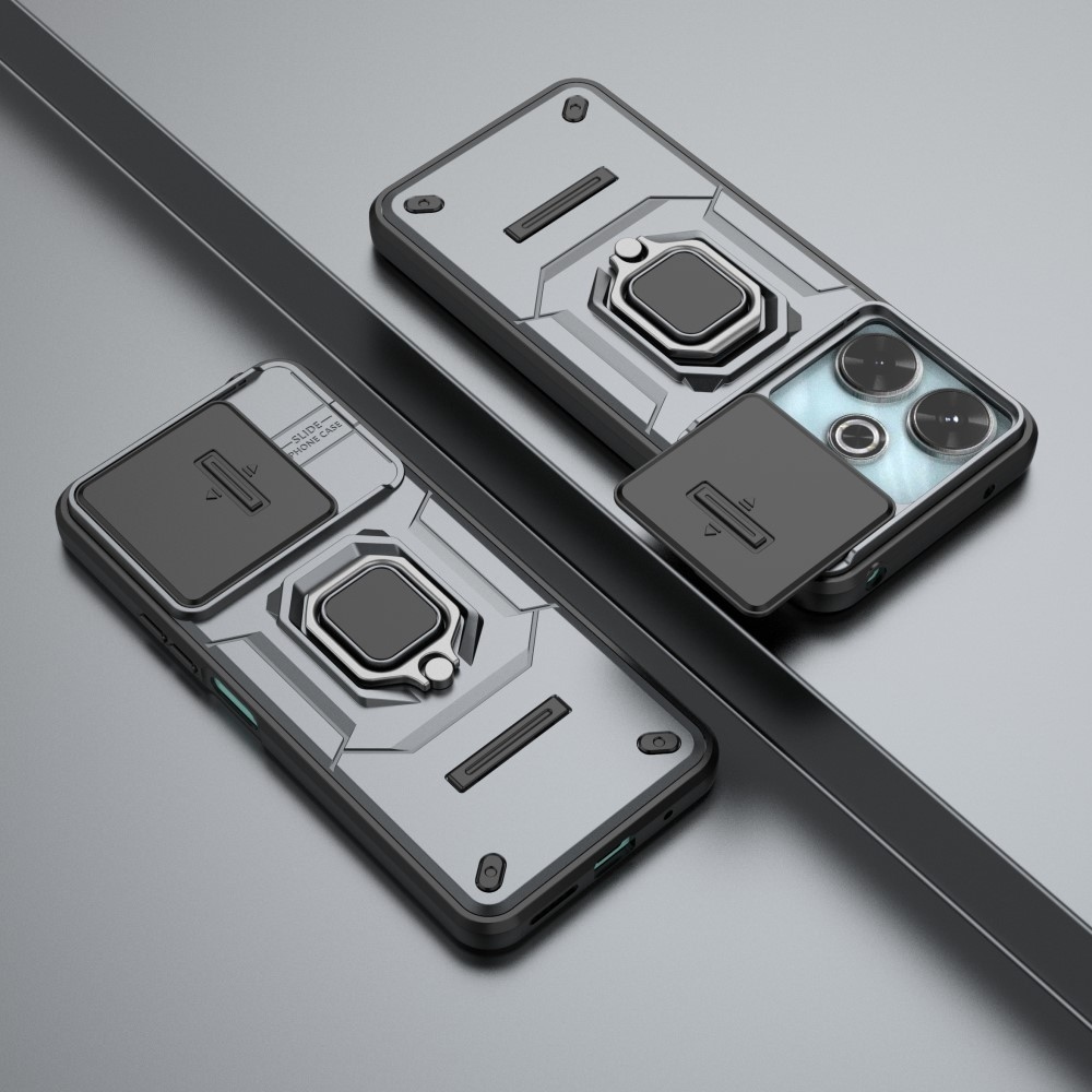 Lencseálló hibrid védőburkolat Xiaomi Redmi 13 4G/Poco M6 4G - szürke