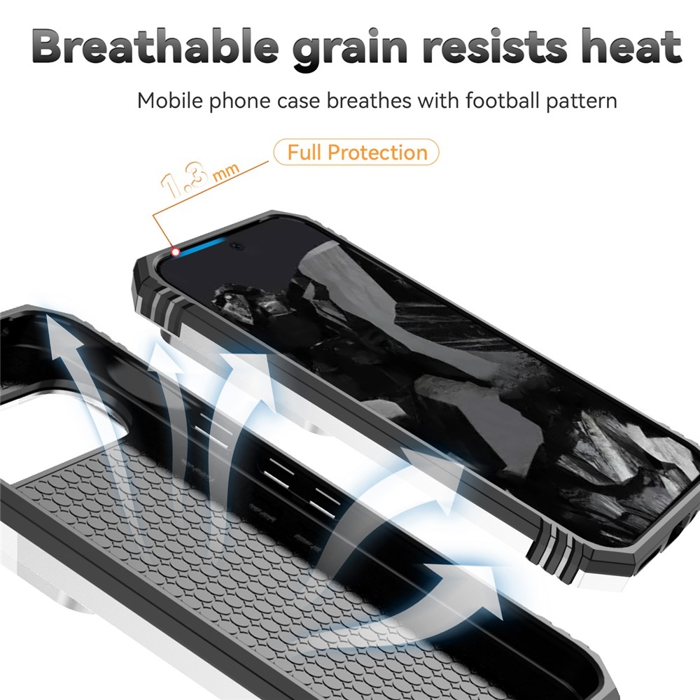 Gyűrűálló borítás a Google Pixel 10 Pro XL/Pixel 9 Pro XL készülékhez - ezüst színű