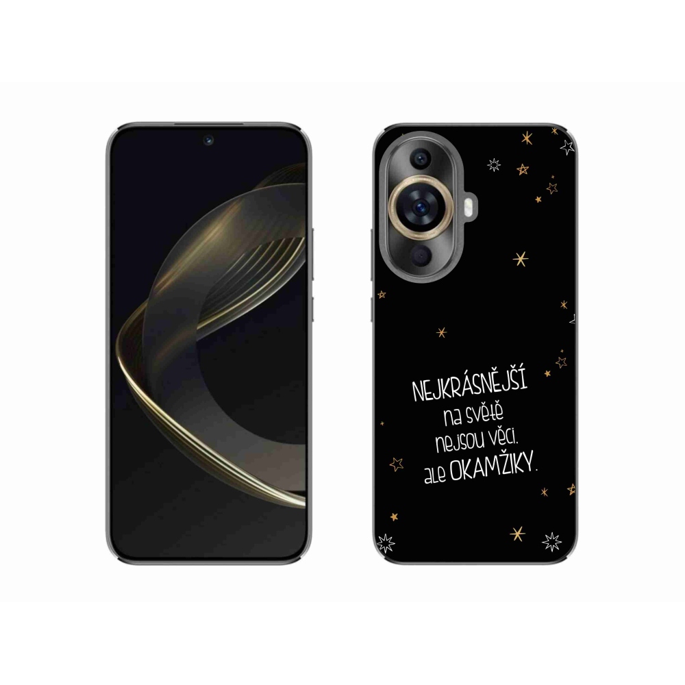Gél borítás mmCase a Huawei Nova 11 - idézet 4 fekete háttérrel