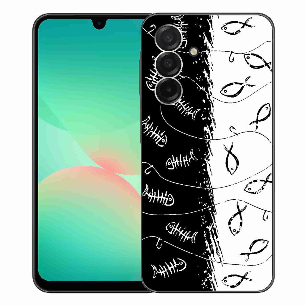 Zselés borító mmCase Samsung Galaxy A26 5G - csontvázak és halak számára