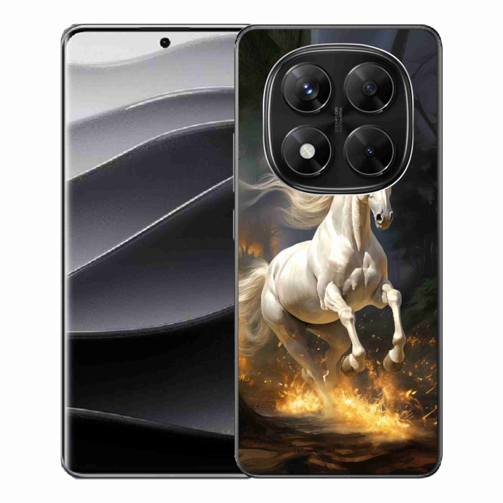 Gél borítás mmCase a Xiaomi Redmi Note 14 Pro 5G/Poco X7 5G számára - fehér ló 2