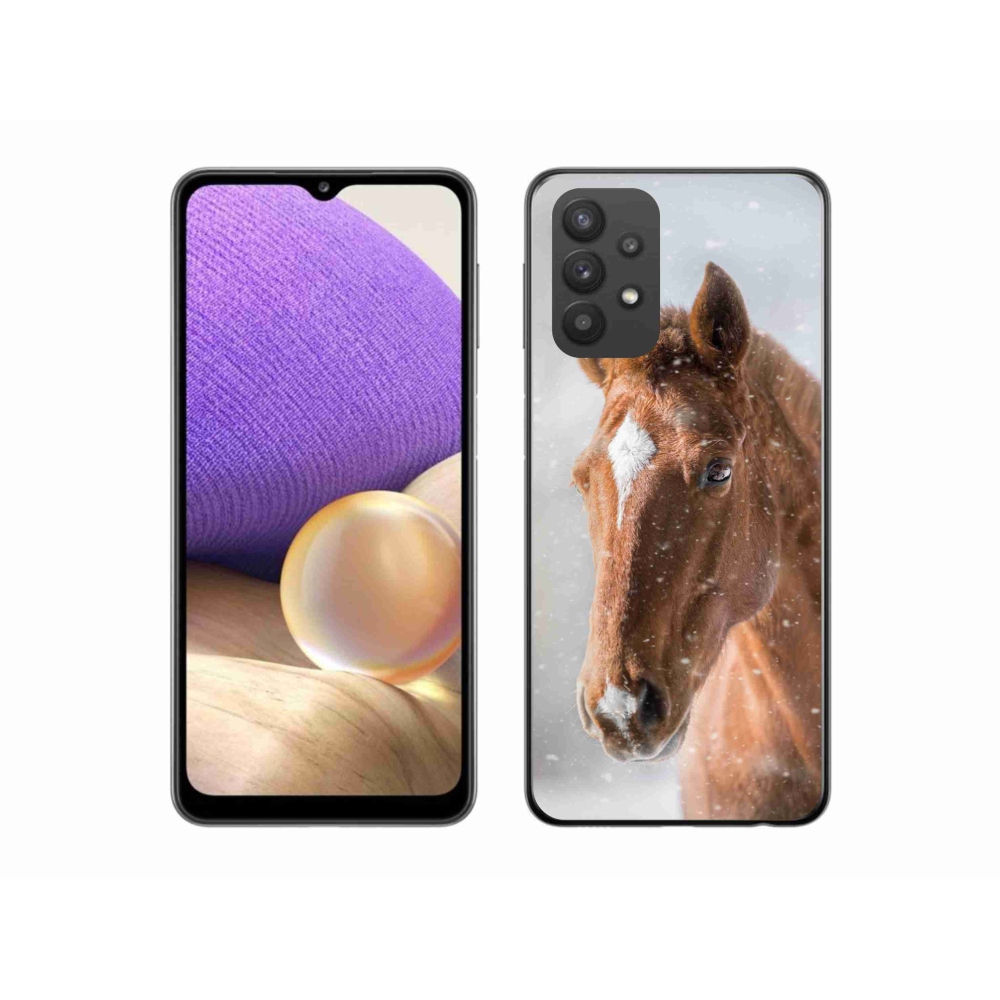 Gél védőhuzat mmCase Samsung Galaxy A32 5G - barna ló 2