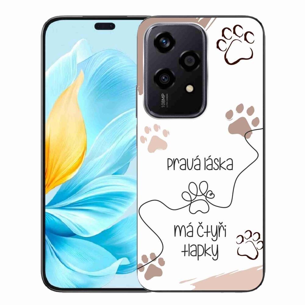 Zselés borító mmCase a Honor 200 Lite 5G készülékhez - kutyamotívum 1 fehér háttér