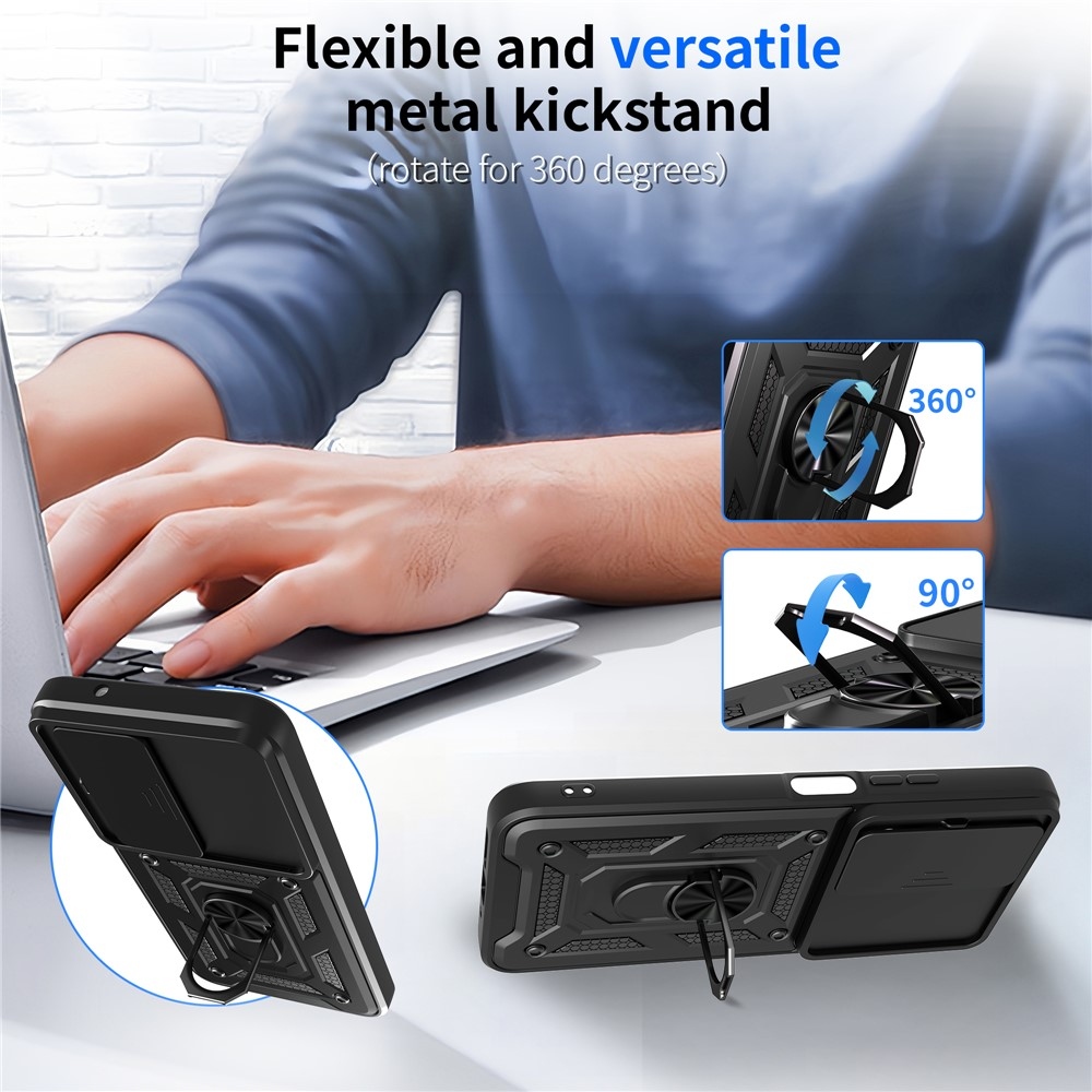 Tartós csúszásbiztos borítás Xiaomi Redmi 15 5G (169mm) - fekete