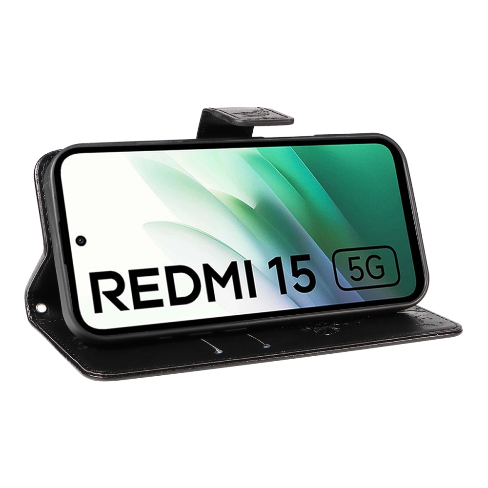 Fák könyve tok Xiaomi Redmi 15 4G (171mm) - fekete