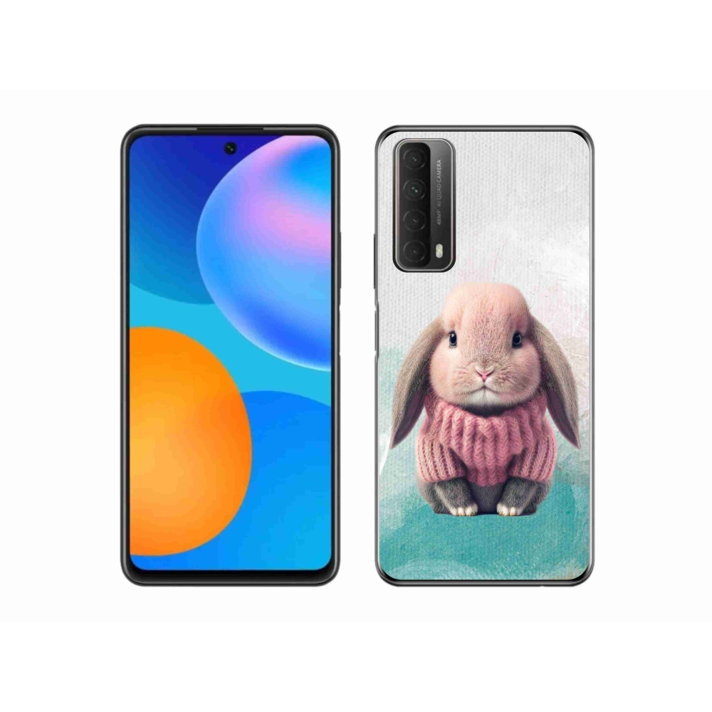 Zselés borítás mmCase a Huawei P Smart (2021) - nyúl pulóverben