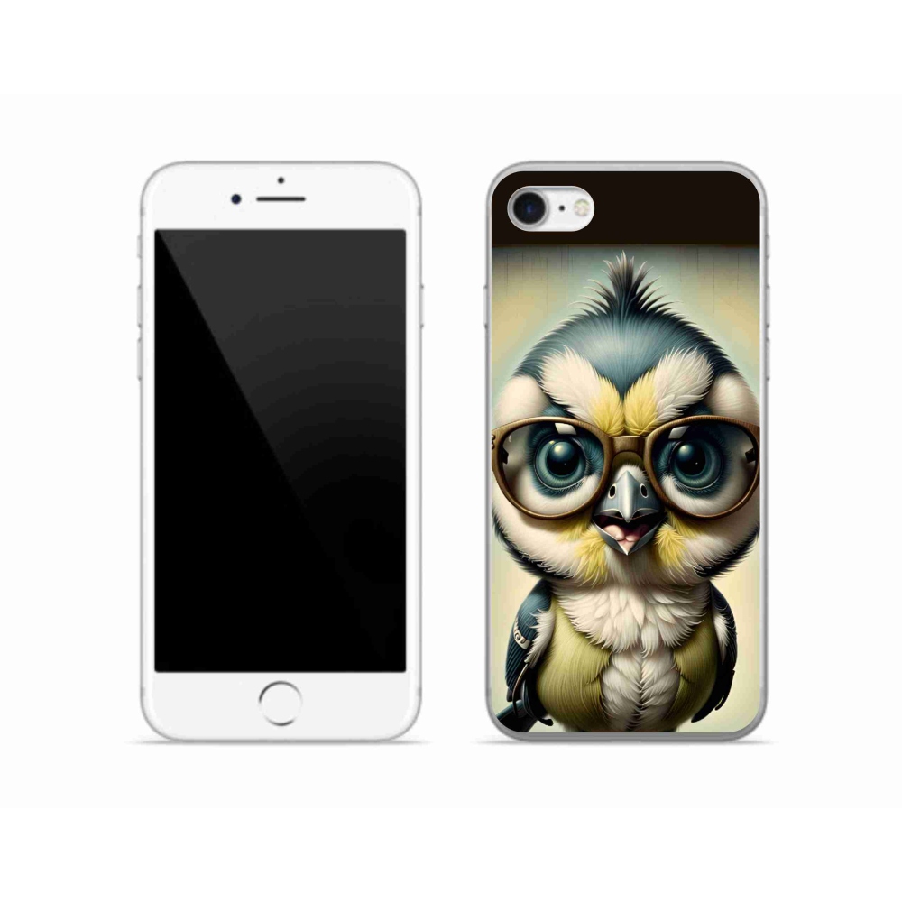 Zselés borítás mmCase iPhone SE (2020) - kölyök szemüveggel