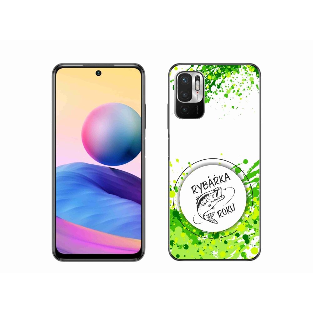 Gél borítás mmCase a Xiaomi Poco M3 Pro/5G számára - az év horgásza fehér háttérrel