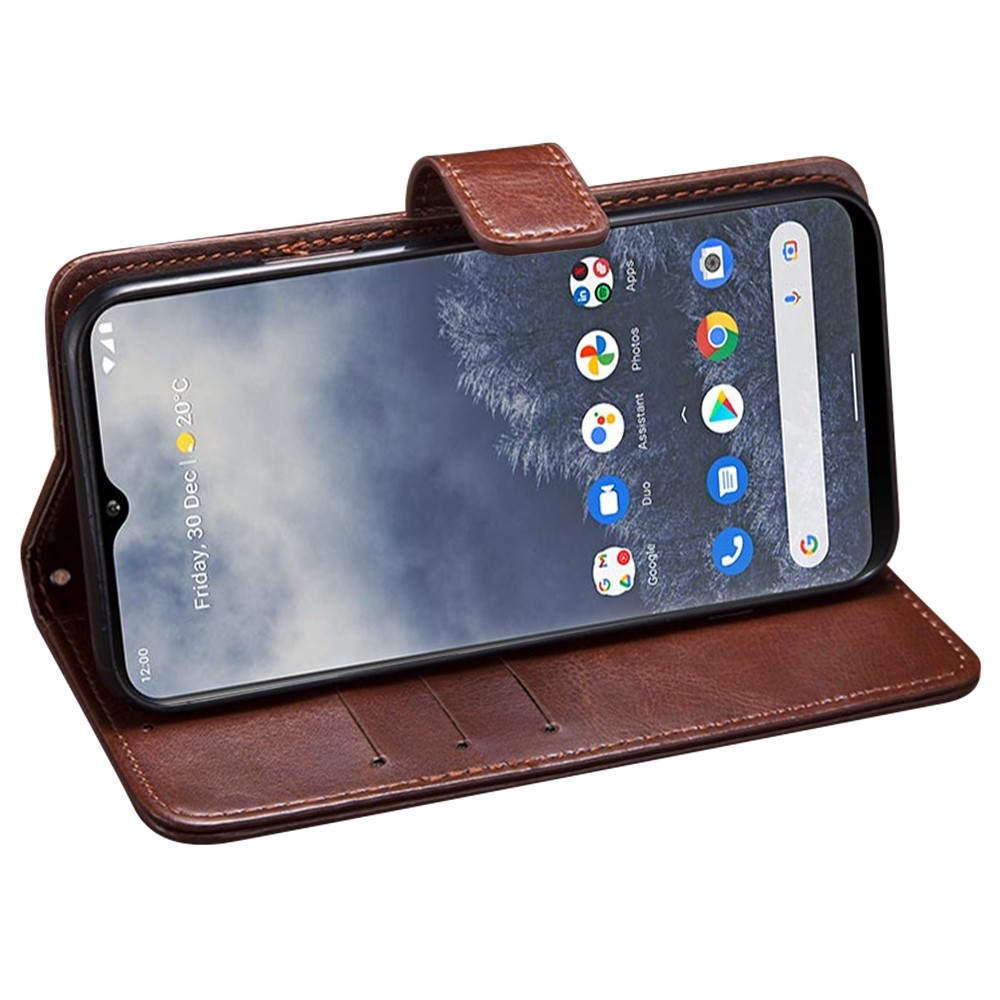IDEWEI könyvtáska Nokia XR21 készülékhez - barna