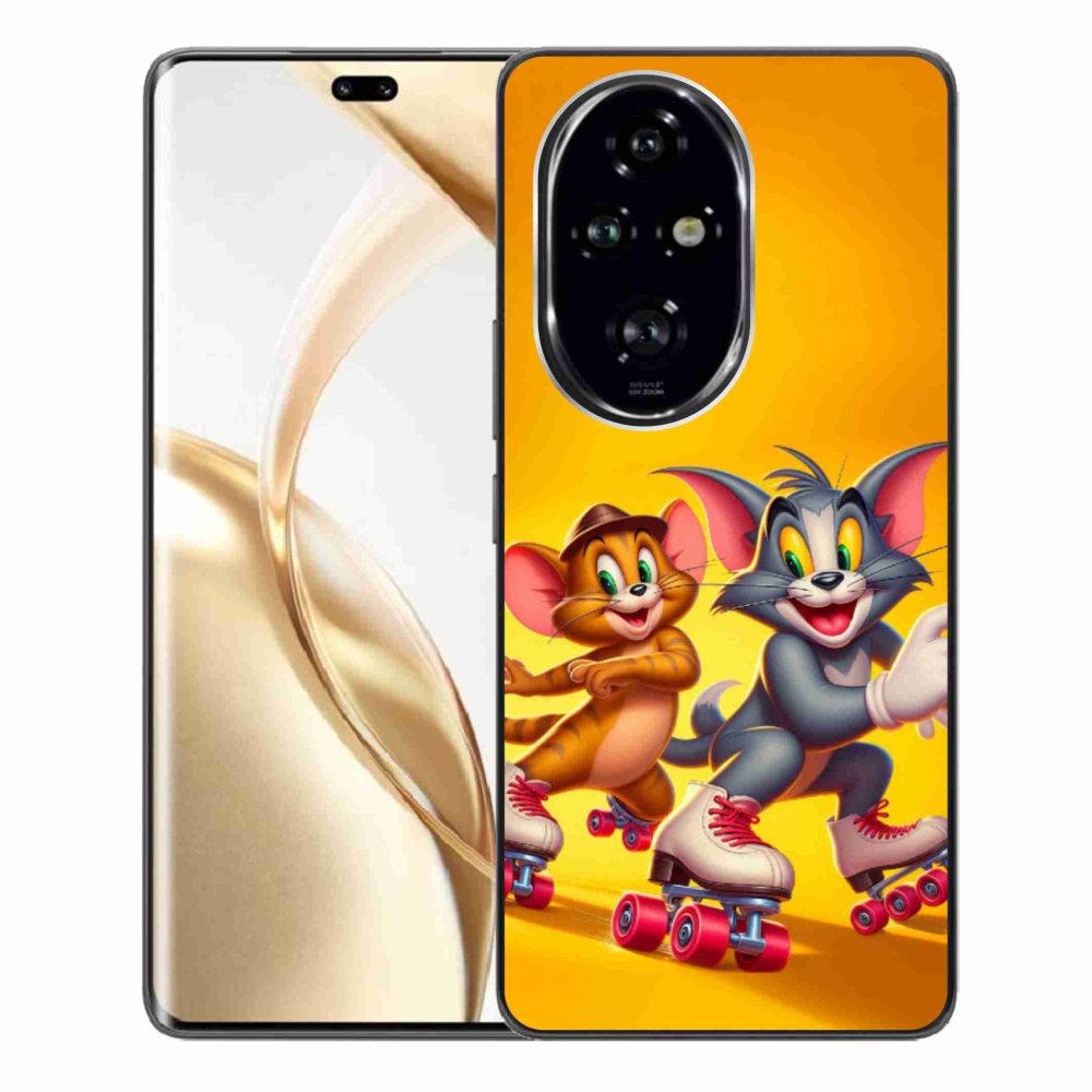 Zselés borítás mmCase a Honor 200 Pro 5G számára - tom a jerry