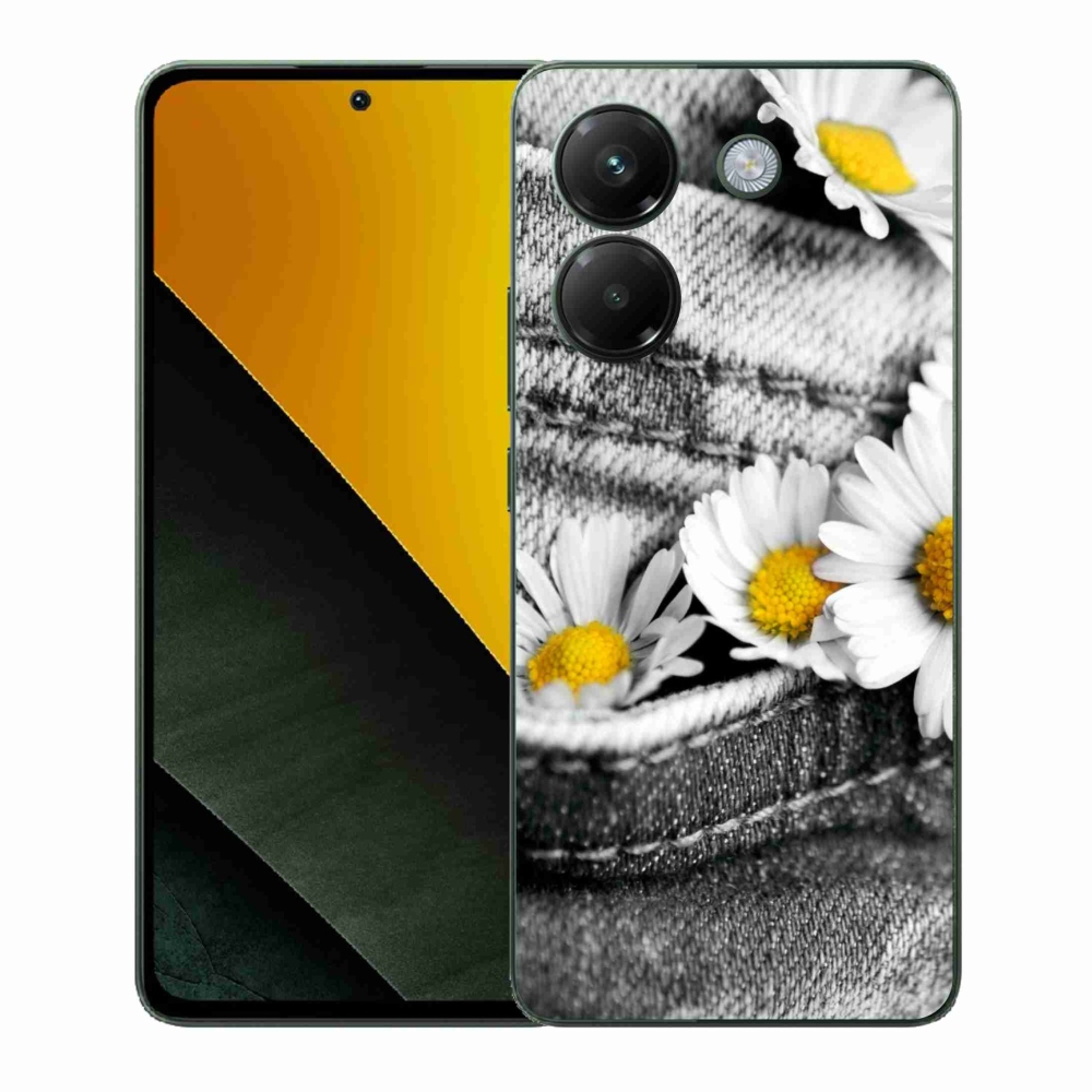 Gél borítás mmCase a Xiaomi Poco M7 Pro 5G-hez - margaréták