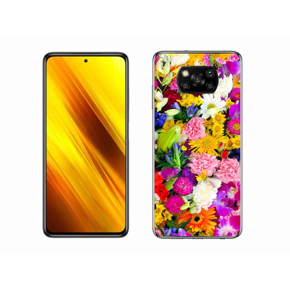 Gél borítás mmCase a Xiaomi Poco X3 Pro számára - virág 12