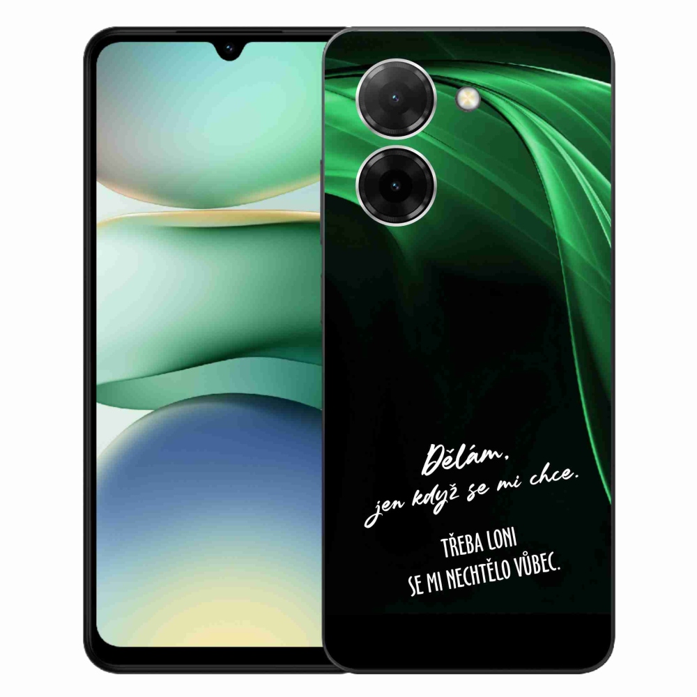 Gél borító mmCase a Xiaomi Redmi A5 (173.45x79.35x8.45mm) - vicces szöveg 12 fekete háttérrel