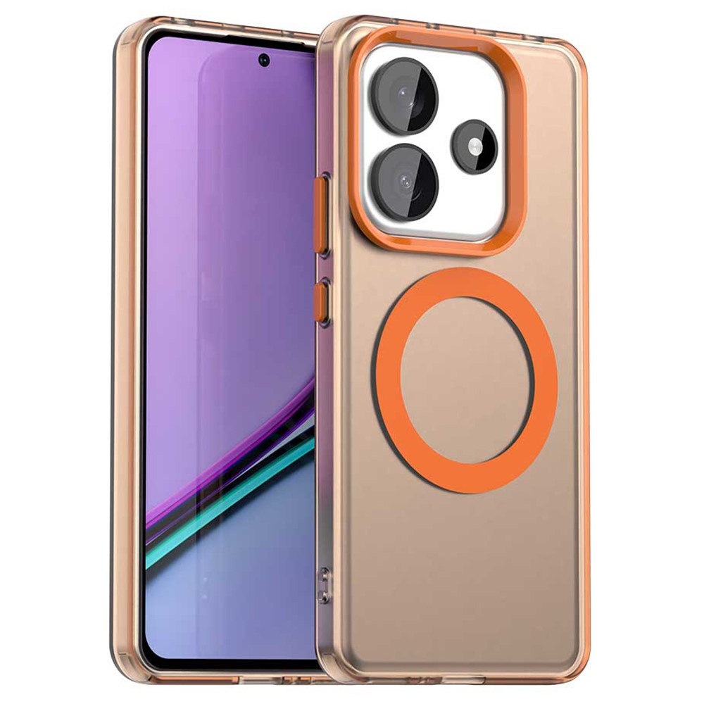 Candy zselés tok MagSafe-val Xiaomi Redmi Note 14 5G - narancssárga