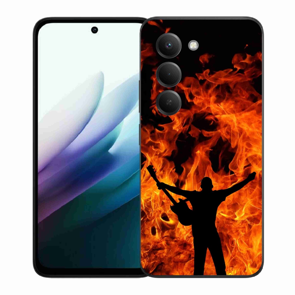 Gél borító mmCase a Xiaomi Redmi 15 4G/5G (171mm) - zenész és tűz