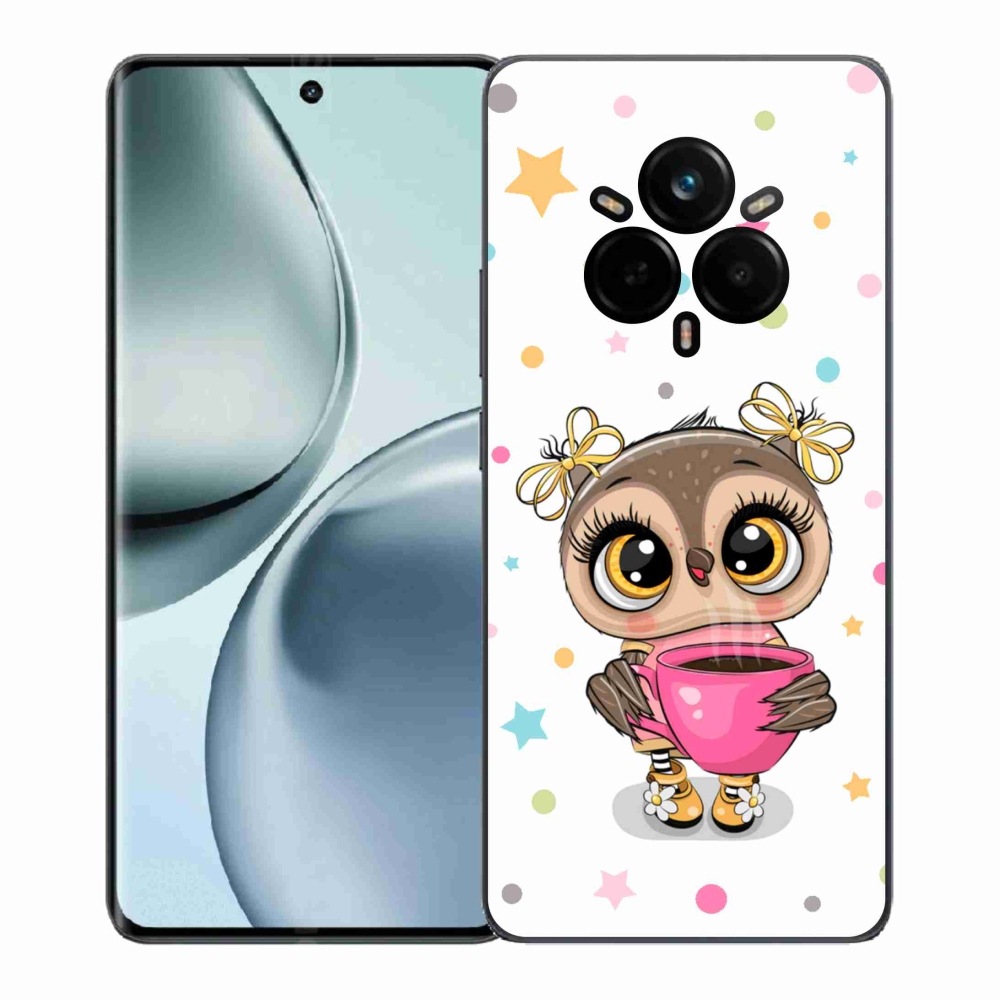 Gél borítás mmCase a Realme 14 Pro+ 5G számára - rajzfilm bagoly