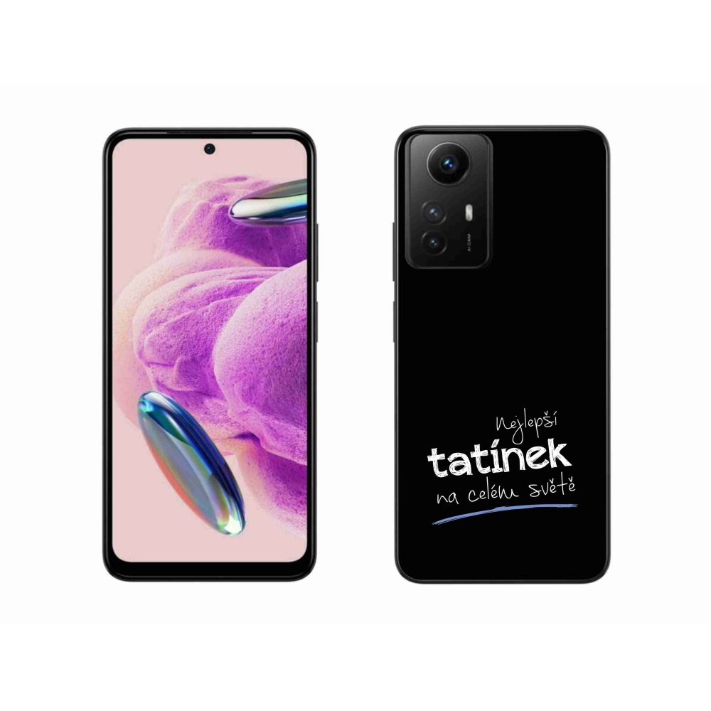 Gél borító mmCase a Xiaomi Redmi Note 12S-hez - legjobb apuci 4 fekete háttérrel