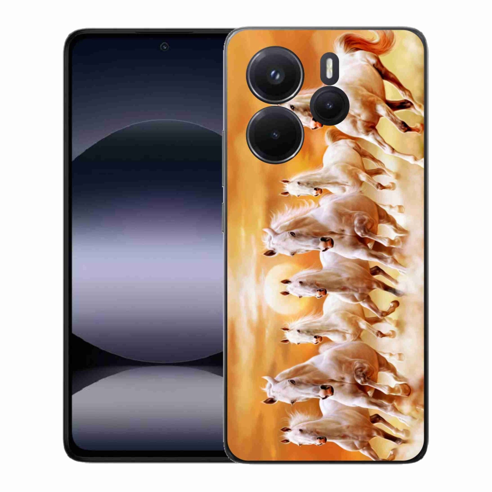 Gél borítás mmCase a Xiaomi Redmi Note 14-hez - lovak 2