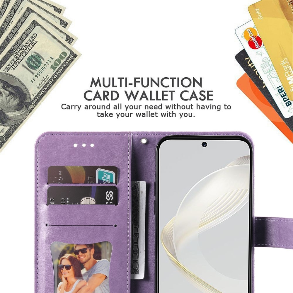 Mandala könyv tok Huawei Nova 11-hez - lila