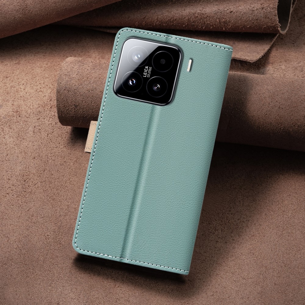 BNF DUO könyvtáska Xiaomi 15 Pro-hoz - zöld