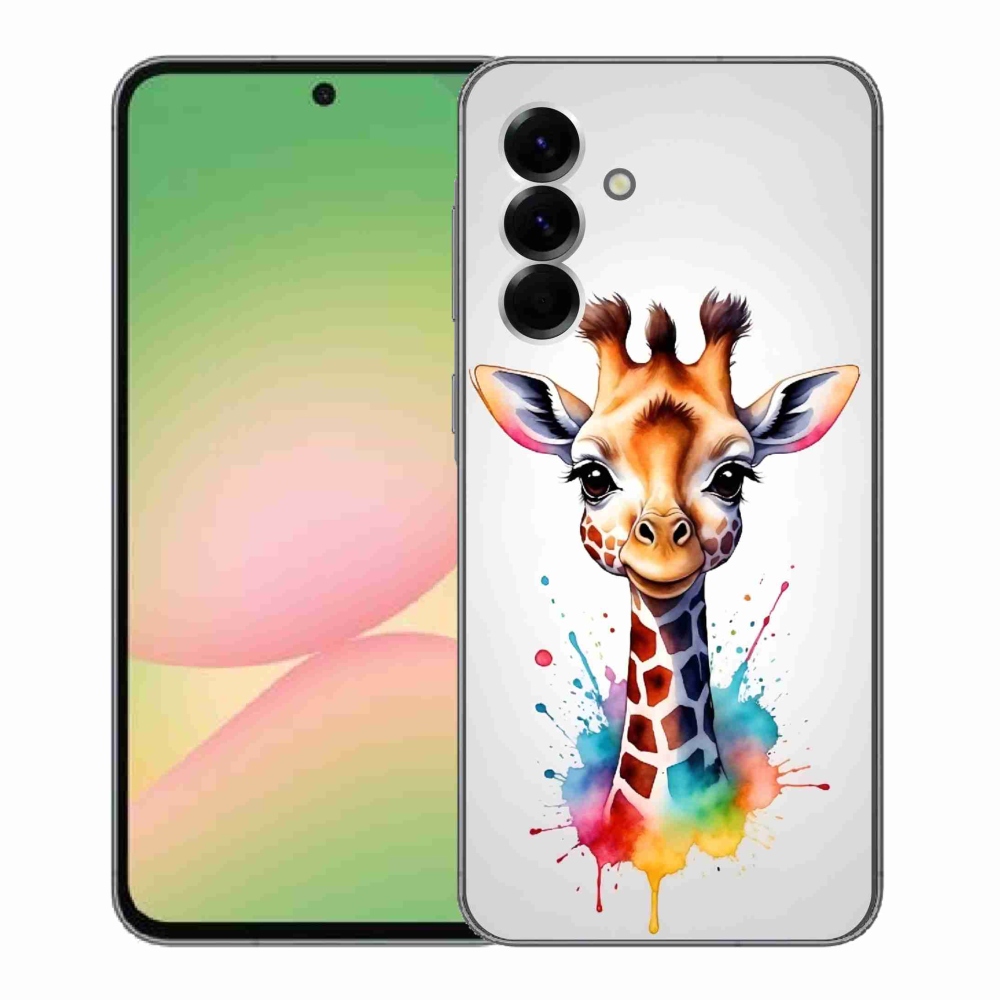 Gél védőhuzat mmCase Samsung Galaxy A56 5G - zsiráf 1