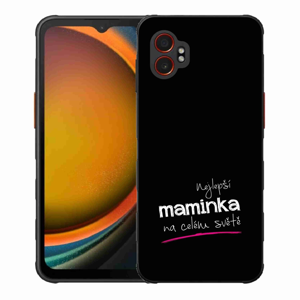 Gél borító mmCase Samsung Galaxy Xcover 7 Pro - legjobb anya 4 fekete háttérrel