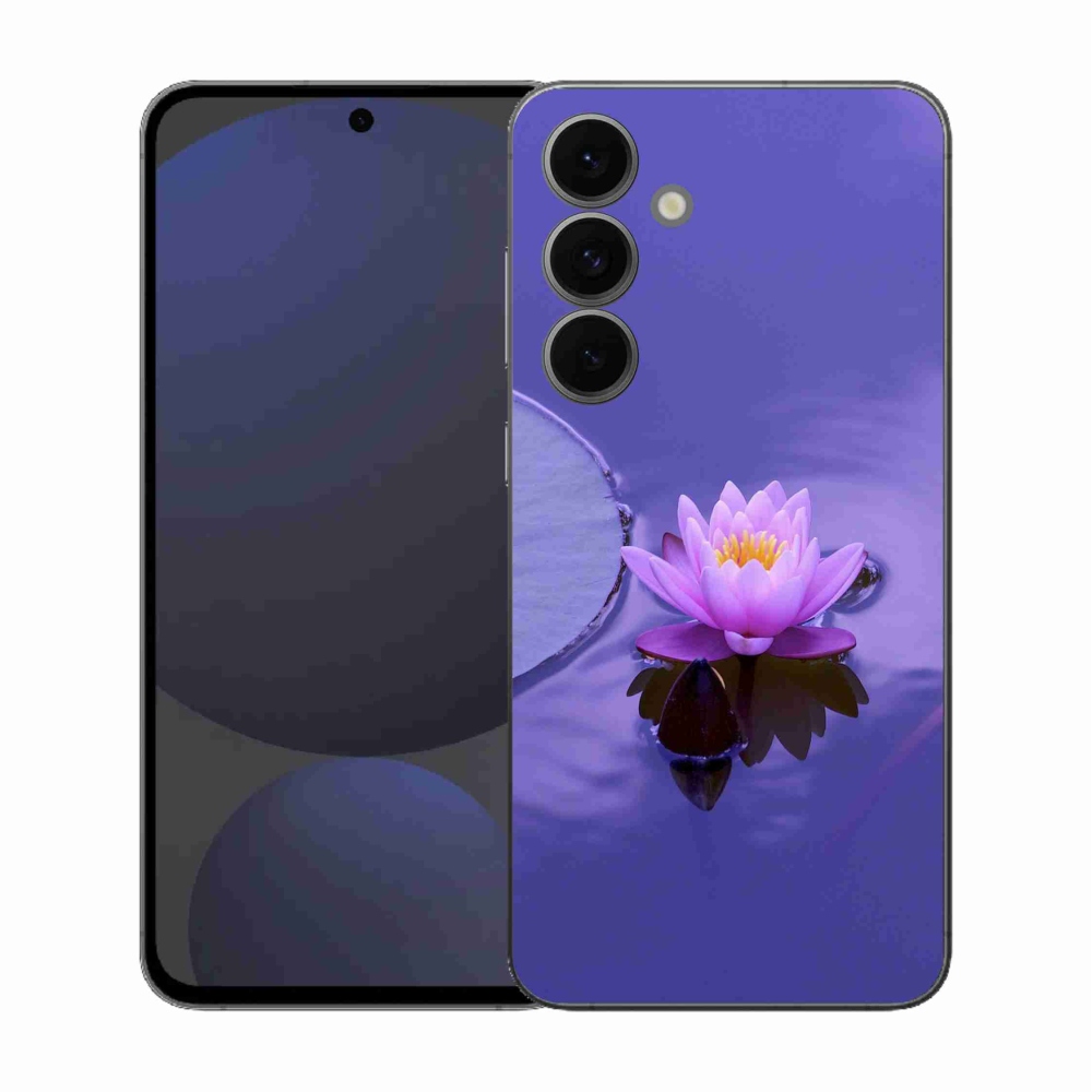 Gél borítás mmCase Samsung Galaxy S25 FE - virág a felületen