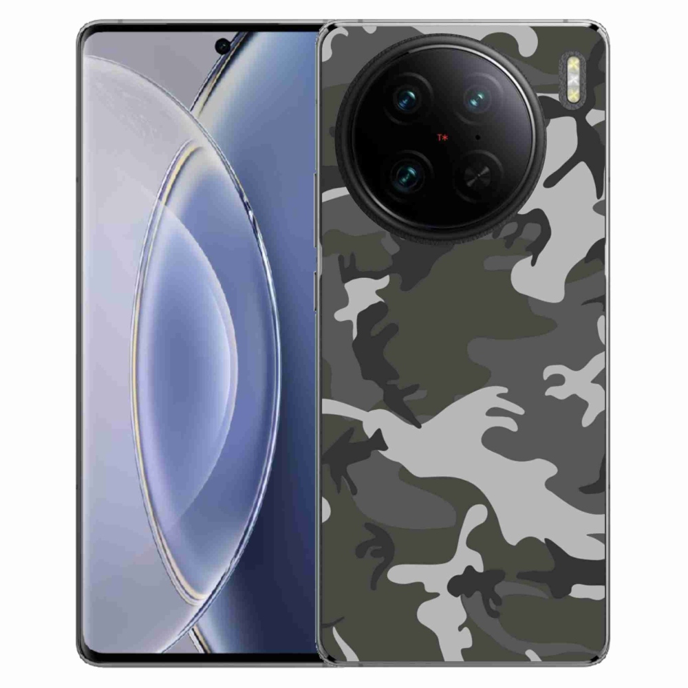 Gél védőburkolat mmCase a Vivo X90 Pro készülékhez - álcázó mintázat