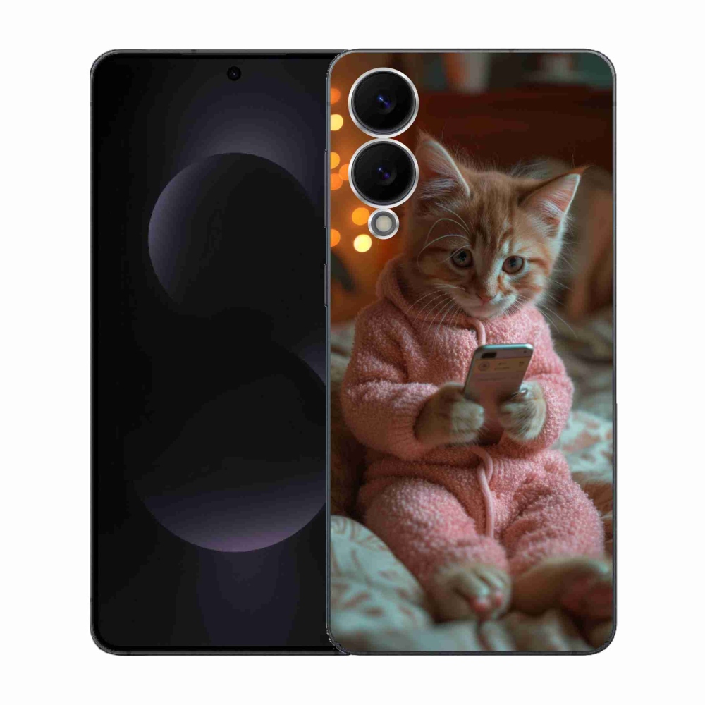 Zselés borítás mmCase Samsung Galaxy S25 Edge - baba mobillal