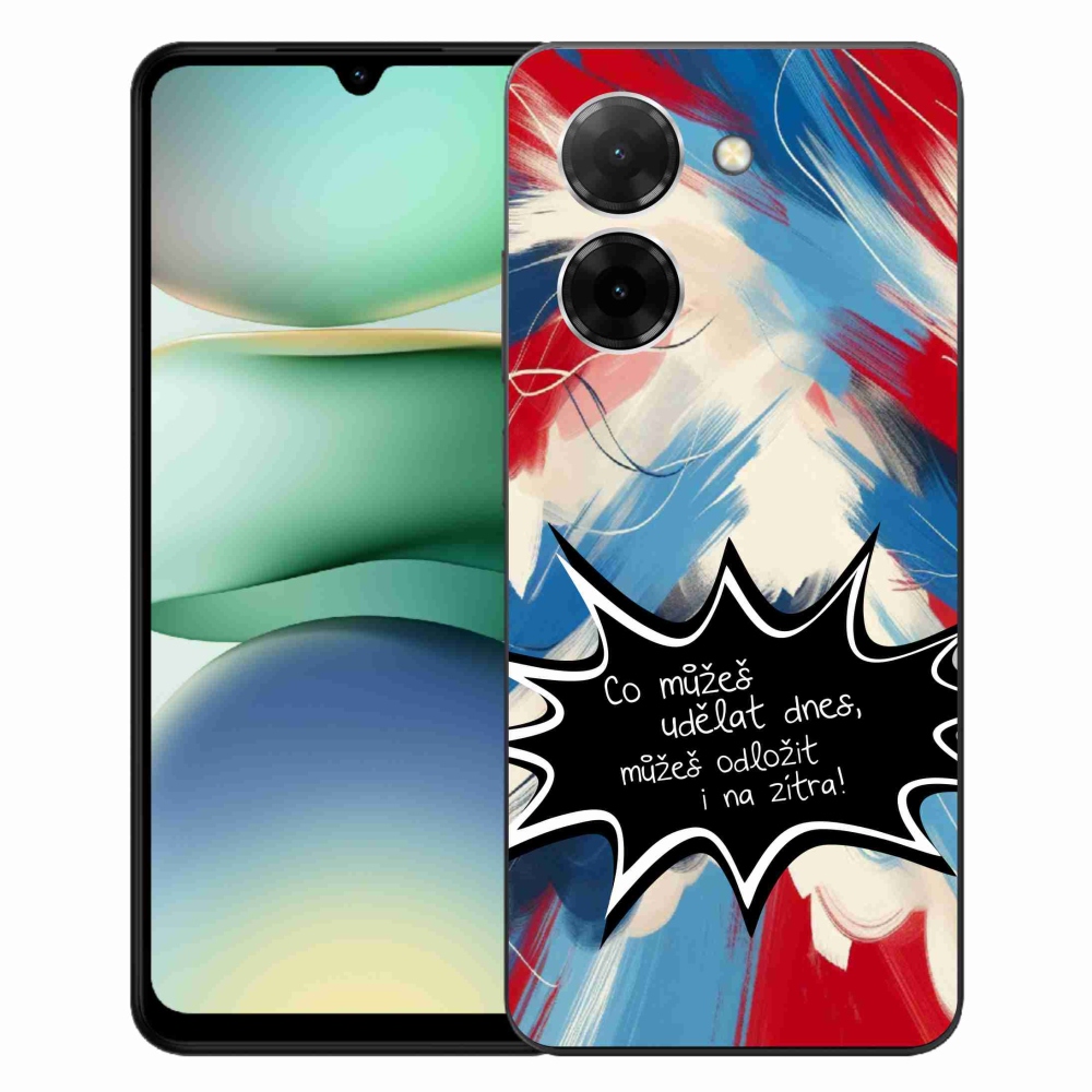 Gél borító mmCase a Xiaomi Redmi A5 (173.45x79.35x8.45mm) - vicces szöveg 9 fekete háttérrel