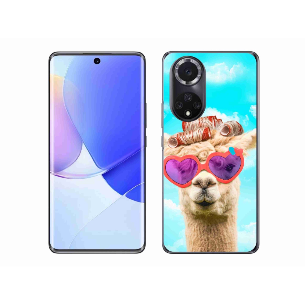 Gél borítás mmCase a Huawei Nova 9-hez - szemüveges láma