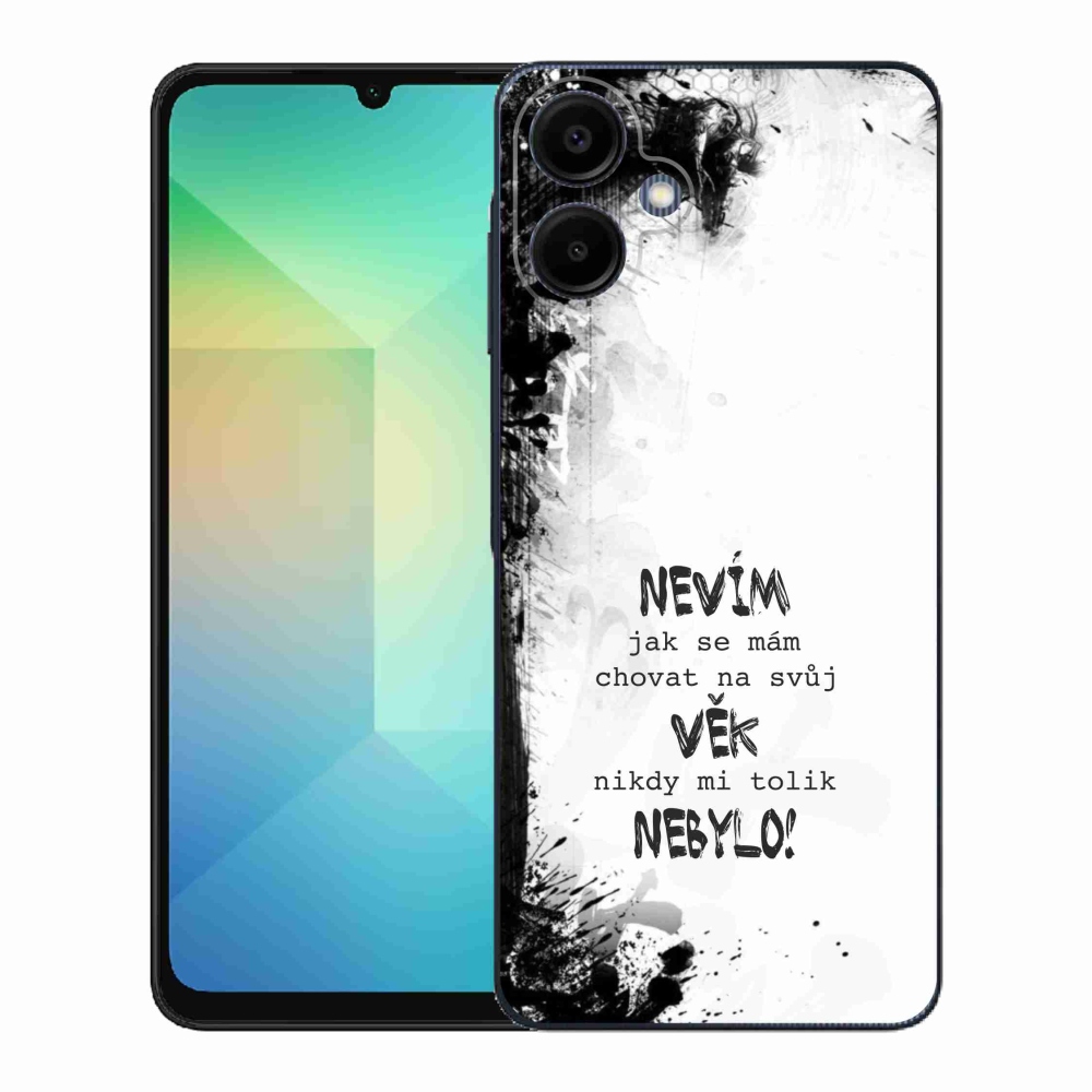 Gél borító mmCase Samsung Galaxy A06 4G - vicces szöveg 14 fehér háttér