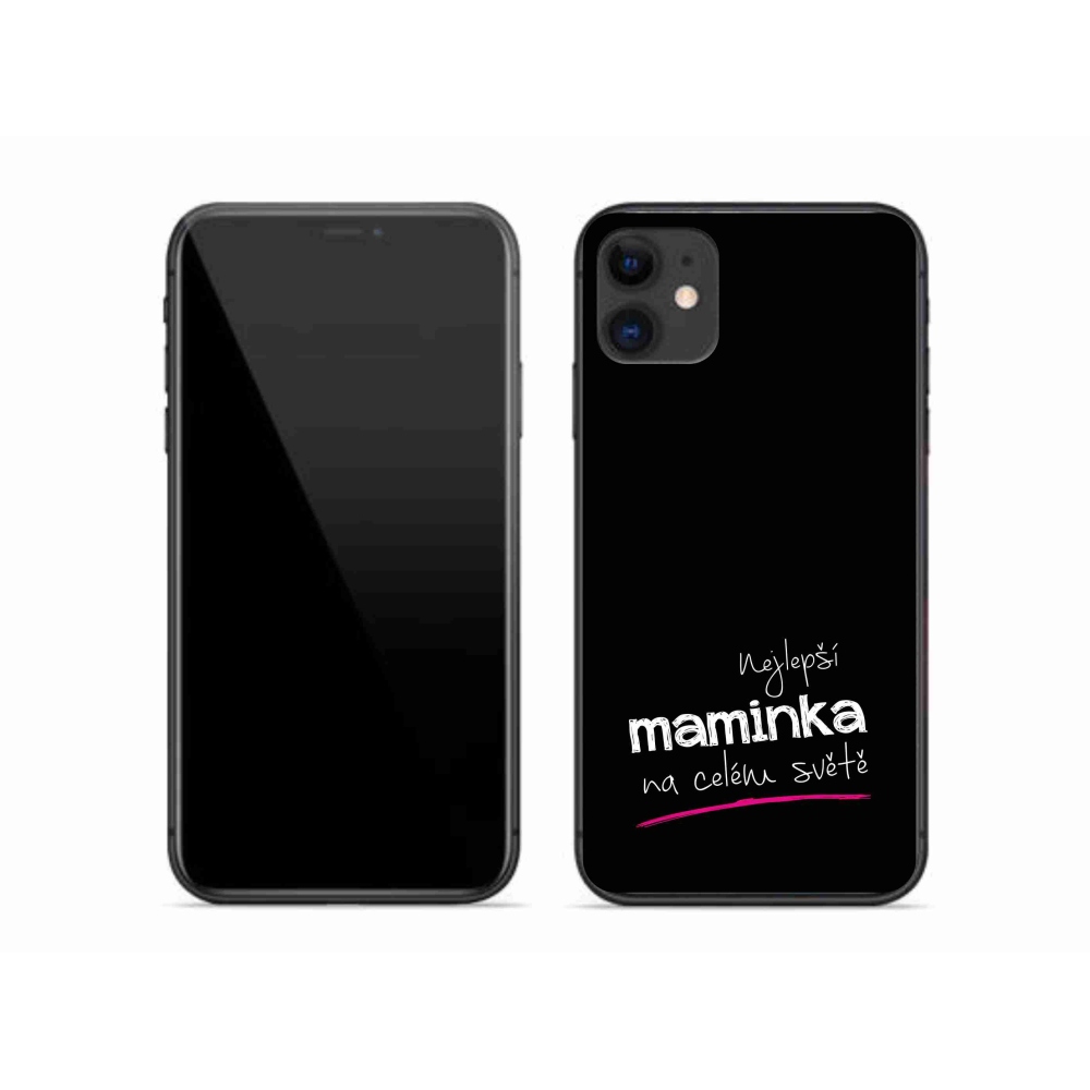 Gél borítás mmCase iPhone 11 készülékhez - legjobb anya 4 fekete háttérrel