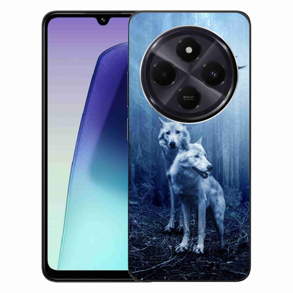 Gél borítás mmCase a Xiaomi Redmi 14C/Poco C75-hez - farkasok az erdőben