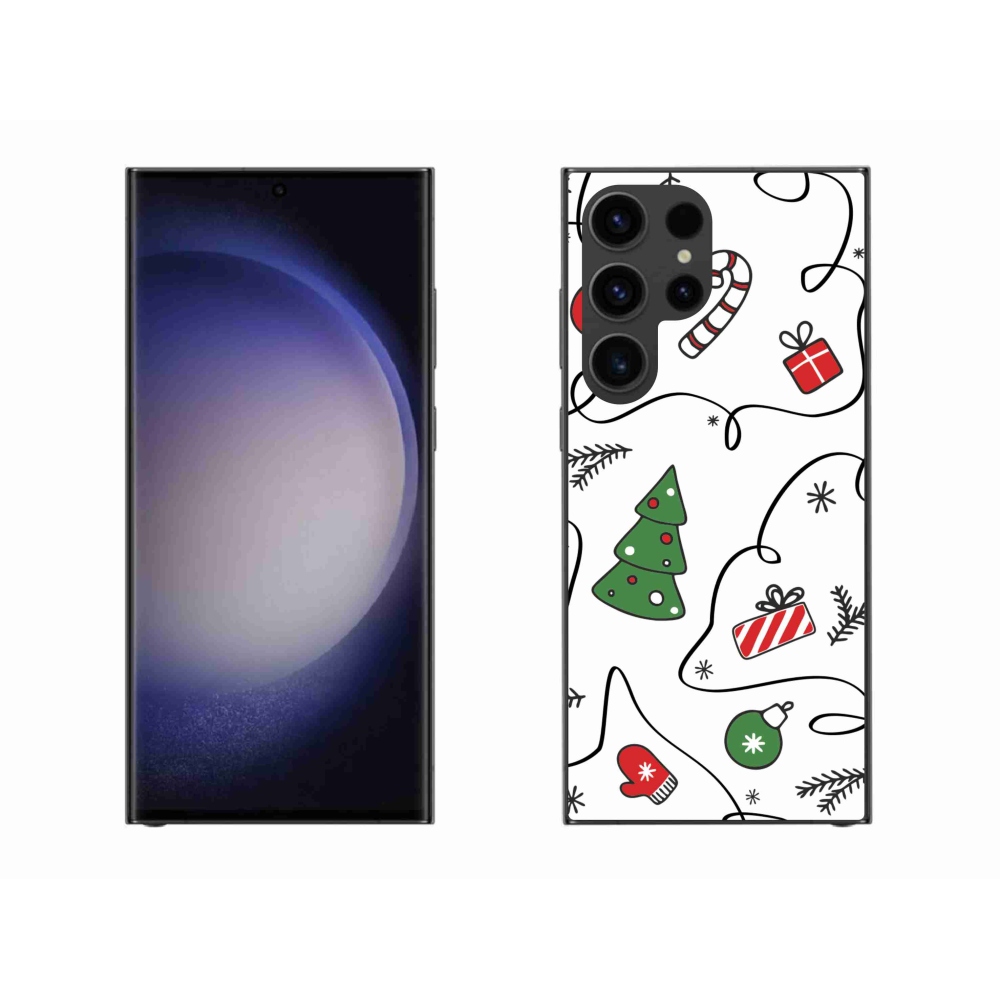Gél borítás mmCase Samsung Galaxy S23 Ultra 5G - Karácsonyi motívumok