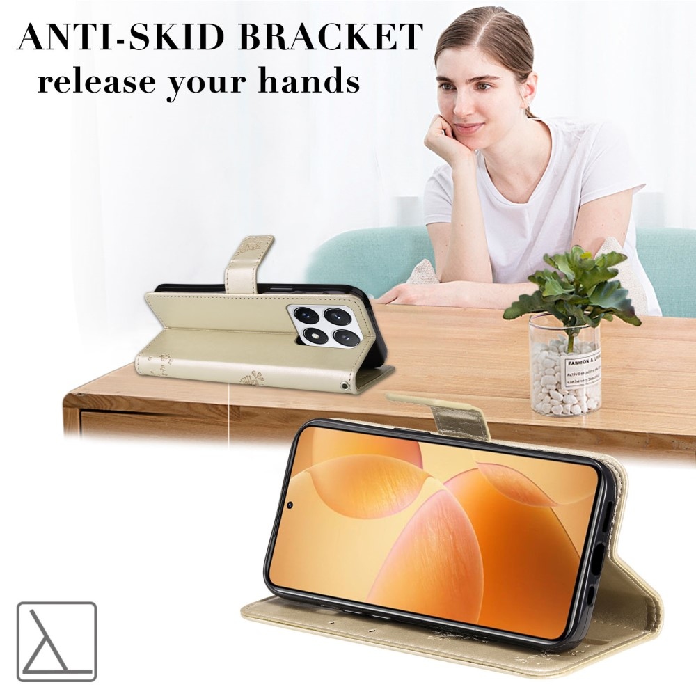 Fák könyve tok Xiaomi 14T Pro - arany színű