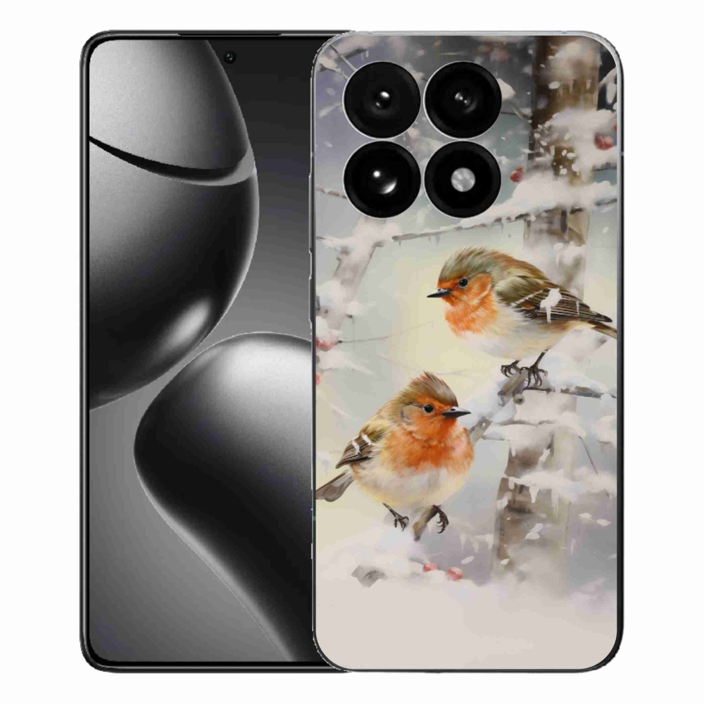 Gél borítás mmCase a Xiaomi 15T-hez - madarak télen
