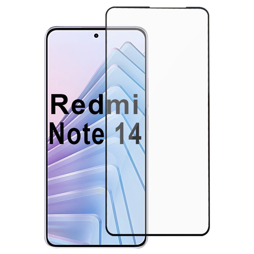 2.5D teljes képernyő edzett üveg a Xiaomi Redmi Note 14 5G-nél