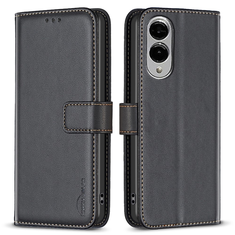 BNF könyv tok Samsung Galaxy S25 Edge készülékhez - fekete