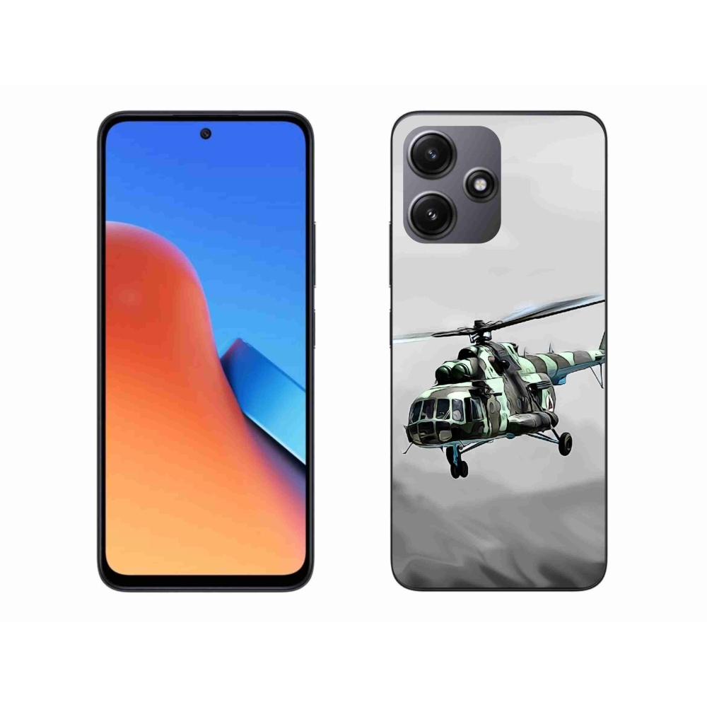 Gél borítás mmCase a Xiaomi Redmi 12 5G számára - katonai helikopter