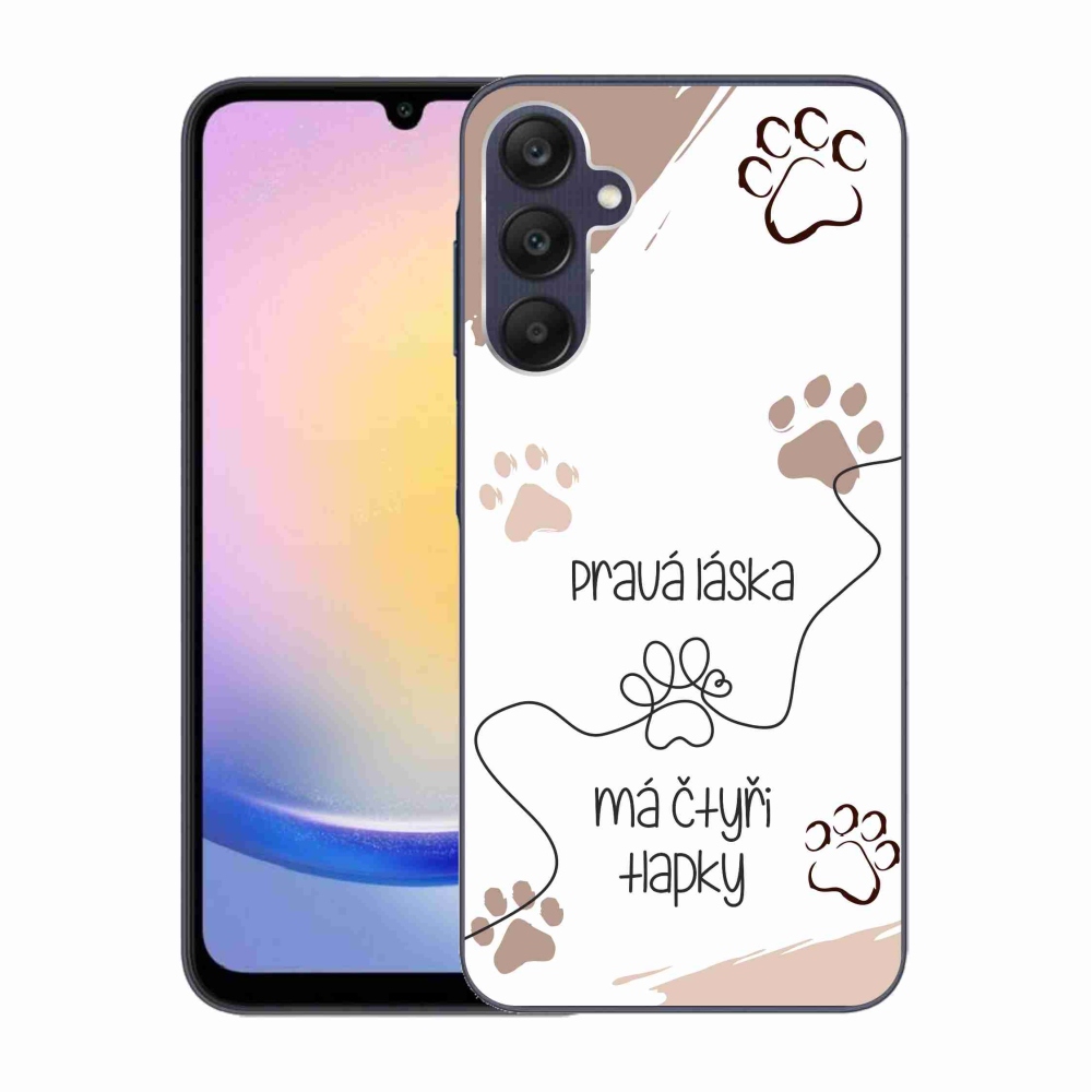 Gél borítás mmCase Samsung Galaxy A25 5G - kutya motívum 1 fehér háttér