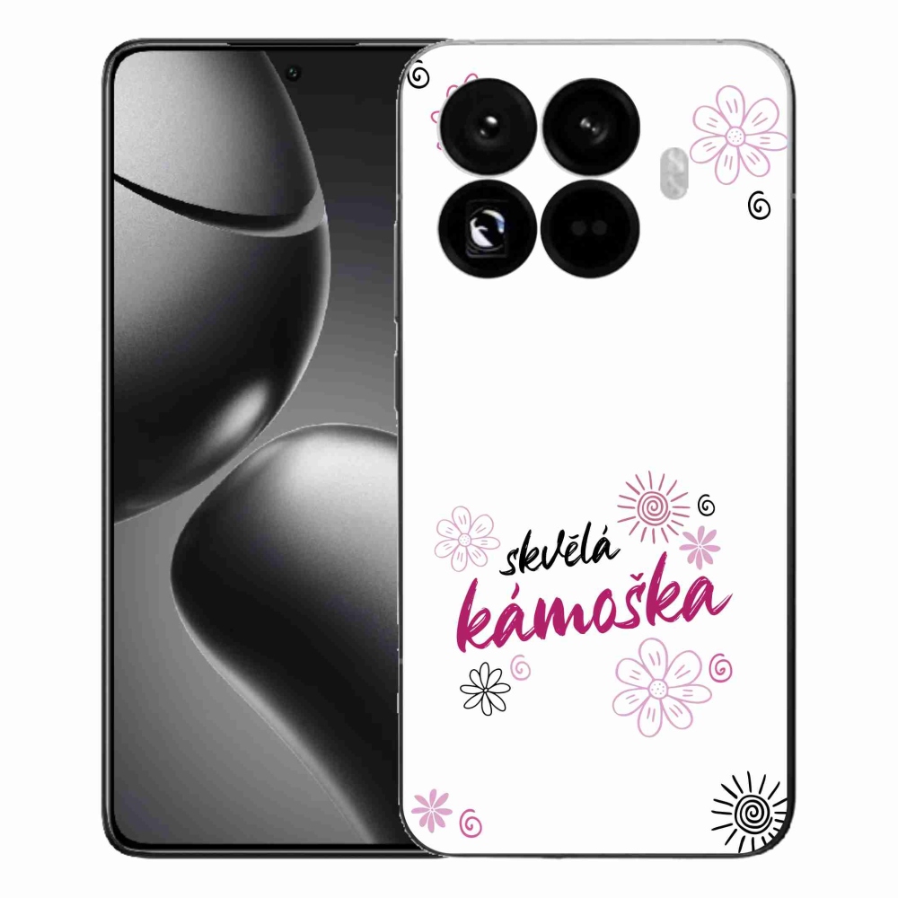 Gél borító mmCase a Xiaomi 15T Pro - nagyszerű haver fehér háttérrel